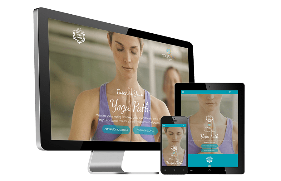 Website designed for Carshalton Yoga Shala by Websites by Dave Parker