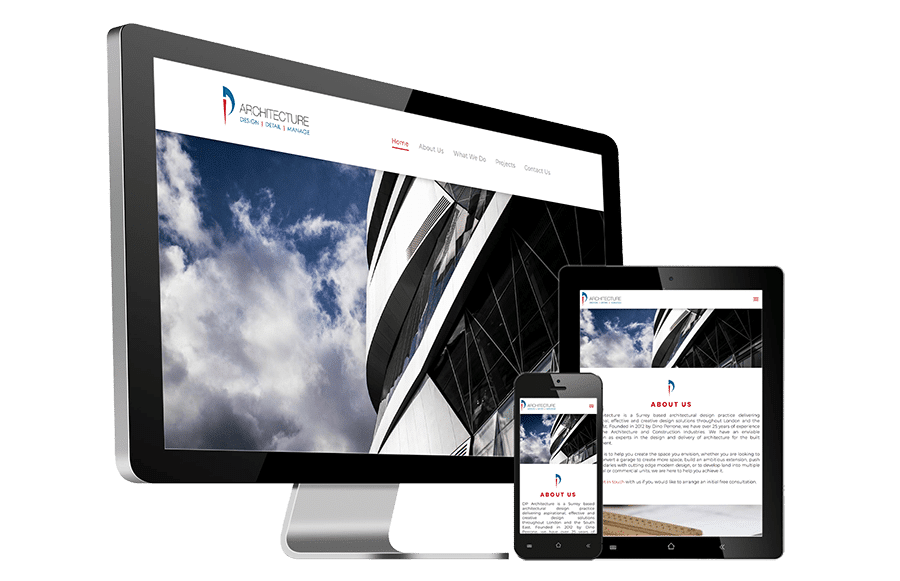Website designed for DP Architecture by Websites by Dave Parker