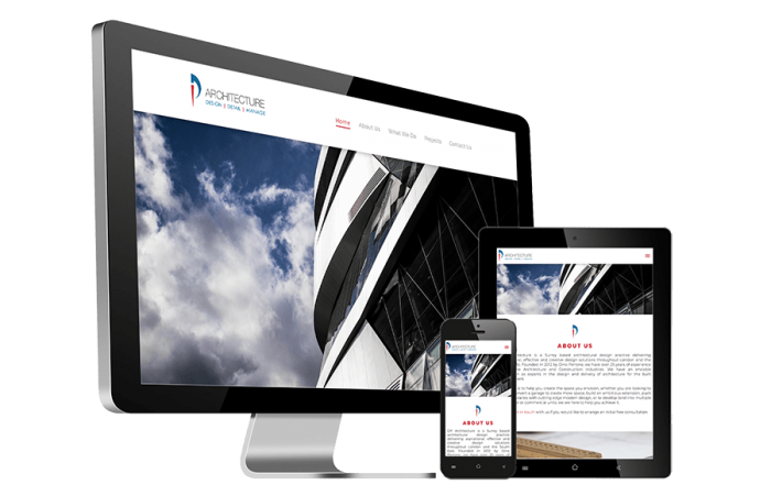 New Website for DP Architecture - Websites by Dave Parker